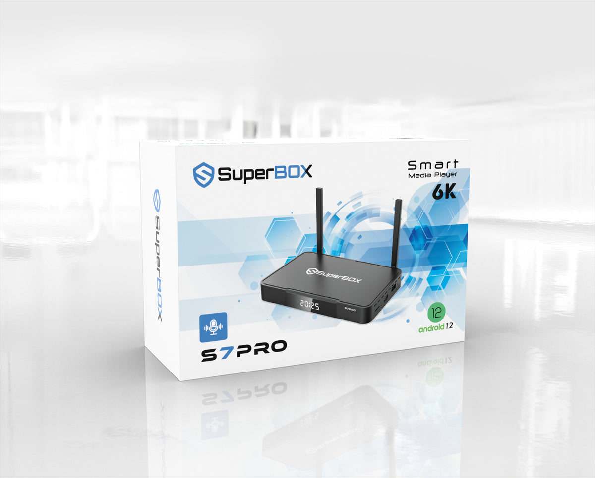 SuperBox S7 Pro Android TV Box – 4GB RAM, 32GB Storage, Wi-Fi 6, 6K, Android 12