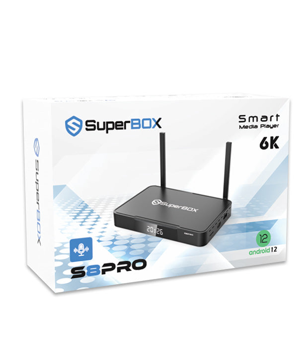 SuperBox S8 Pro Android TV Box – 4GB RAM, 32GB Storage, Wi-Fi 6, 6K, Android 12